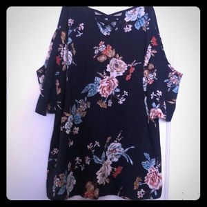 Shein cold shoulder shirt